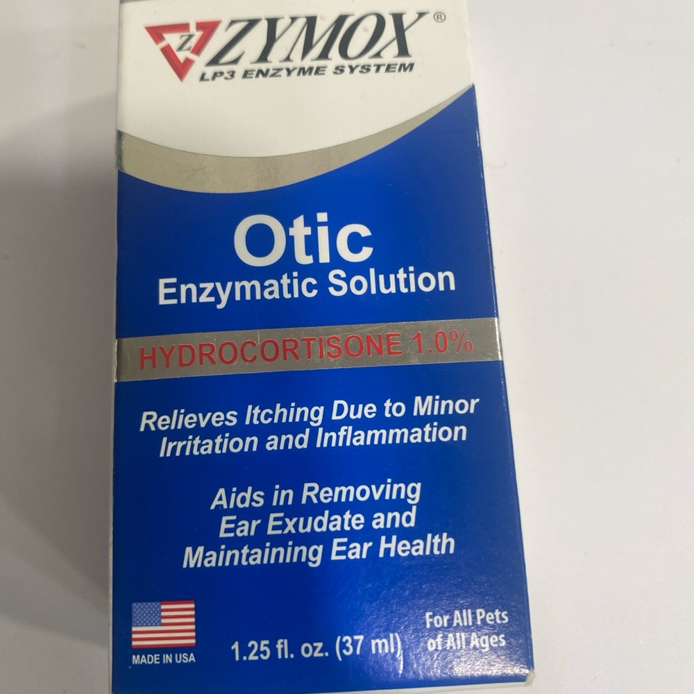 Otic Enzymatic Solution Dogs &Cats, 1% Hydrocortisone Ear Itch Relief Exp. 6/27